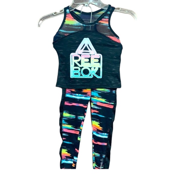 Sz3/4T Reebok Sports Work Out Matching Set - Picture 2 of 8